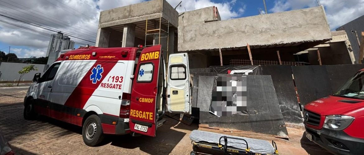 Homem sofre descarga elétrica durante trabalho em obra no Guará