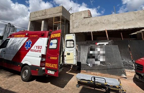 Homem sofre descarga elétrica durante trabalho em obra no Guará