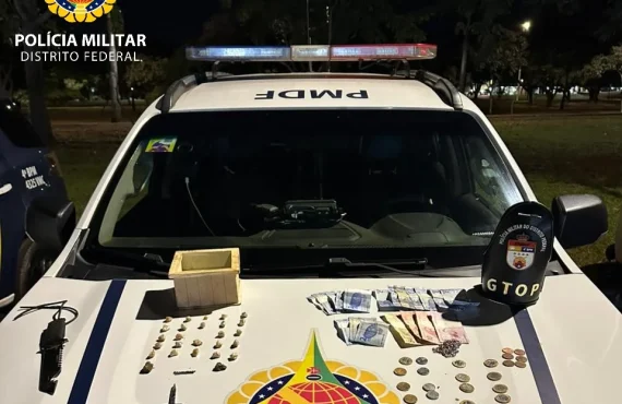 PMDF apreende dois adolescentes por ato infracional análogo ao tráfico de drogas no Guará