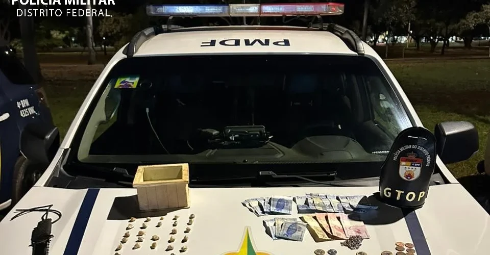 PMDF apreende dois adolescentes por ato infracional análogo ao tráfico de drogas no Guará