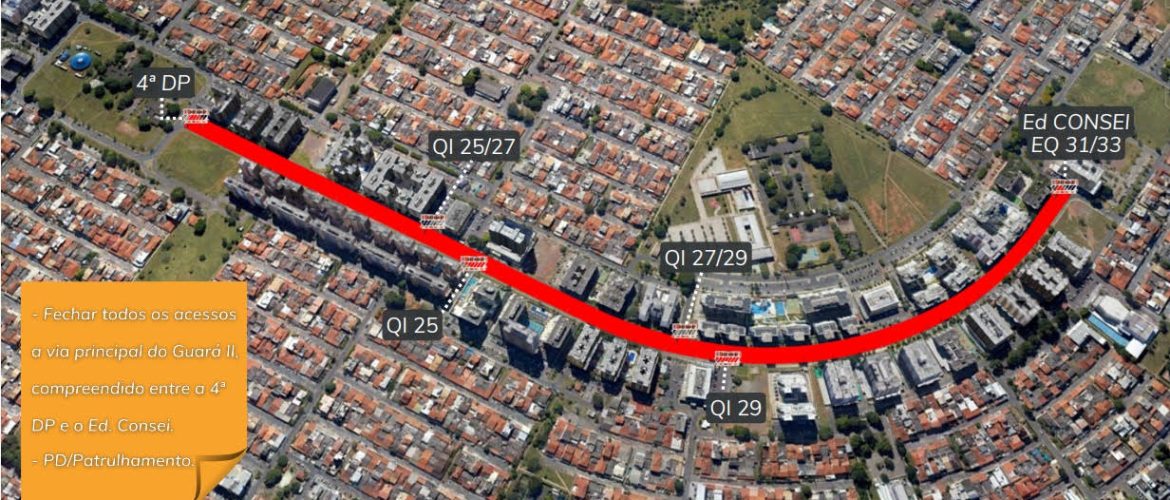 Evento na Rua do Lazer provoca mudanças no trânsito do Guará neste domingo (28)