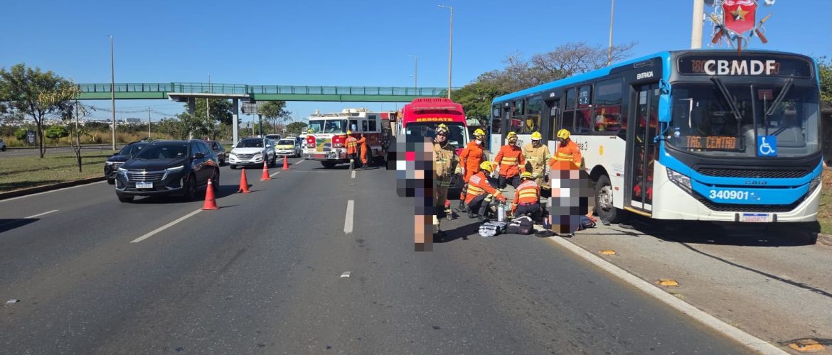 Ciclista morre após acidente com ônibus na EPTG