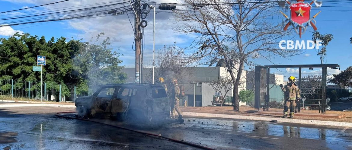 CBMDF atende ocorrência de incêndio no Guará