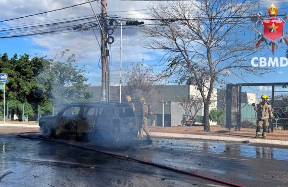 CBMDF atende ocorrência de incêndio no Guará