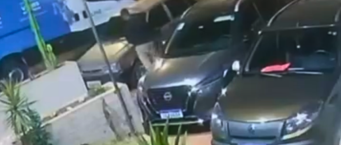 Câmera registra furto de carro na QE 40 do Guará II